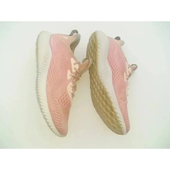 Adidas Womens Alphabounce Em Running Shoes Pink BW1195 Low Top Lace Up Mesh 9 - Picture 7 of 8